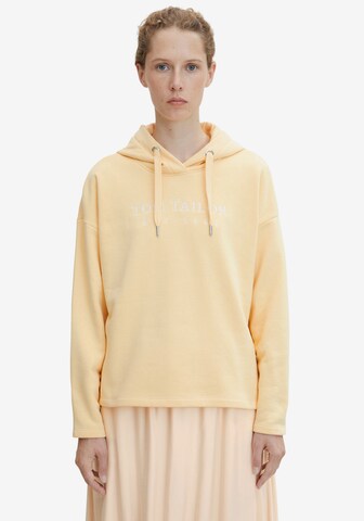 TOM TAILOR Sweatshirt in Yellow: front