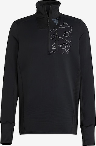 ADIDAS PERFORMANCE Athletic Sweatshirt 'X-City' in Black: front