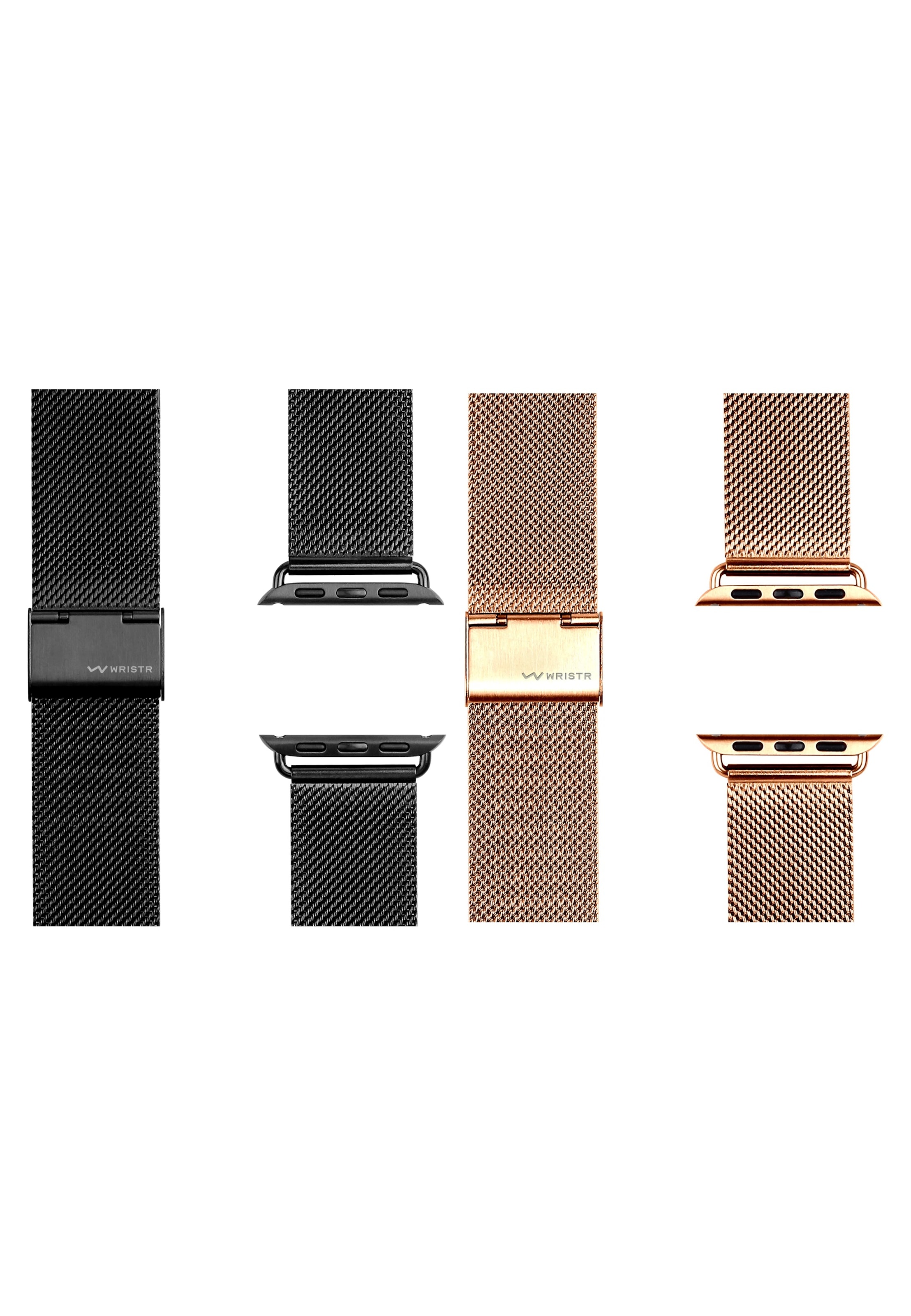 WRISTR Smartwatch-Armband 'Milanese' in Gold: Vorderseite