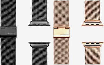 WRISTR Digital Watch 'Milanese' in Gold: front