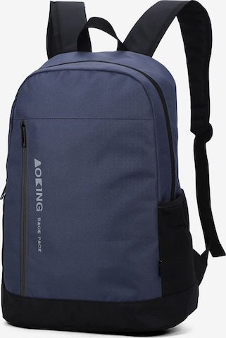 Sac à dos Aoking en bleu : devant