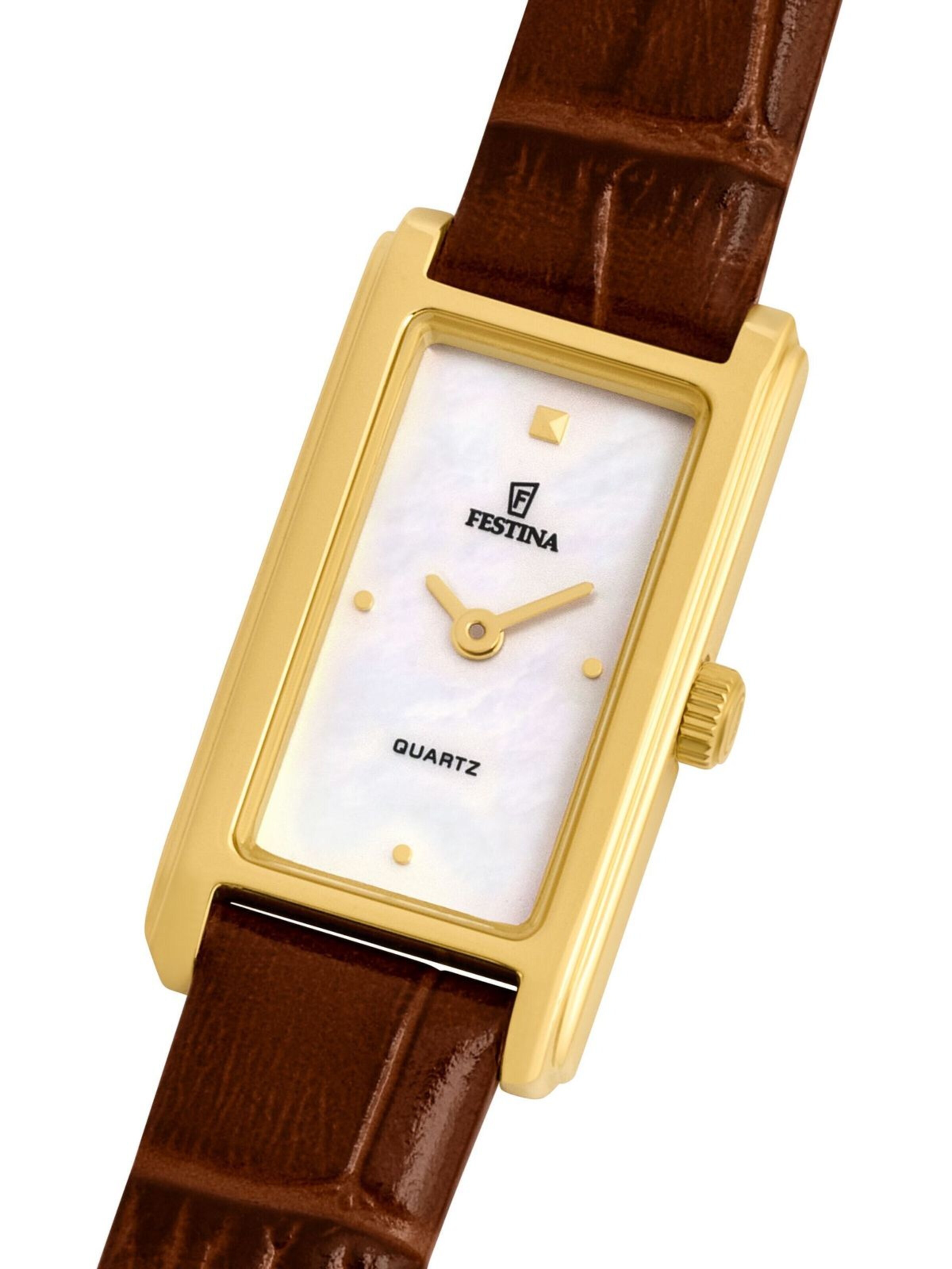 FESTINA Analoog horloge 'Watch Mademoiselle' in Bruin