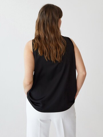 MANGO Top 'Salsa' in Black