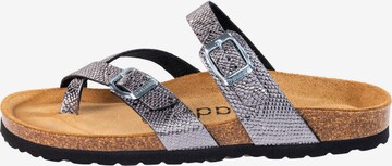 Palado Mules in Grey: front