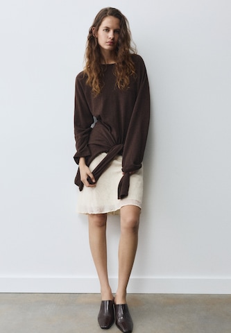 Pull&Bear Shirt in Bruin: voorkant