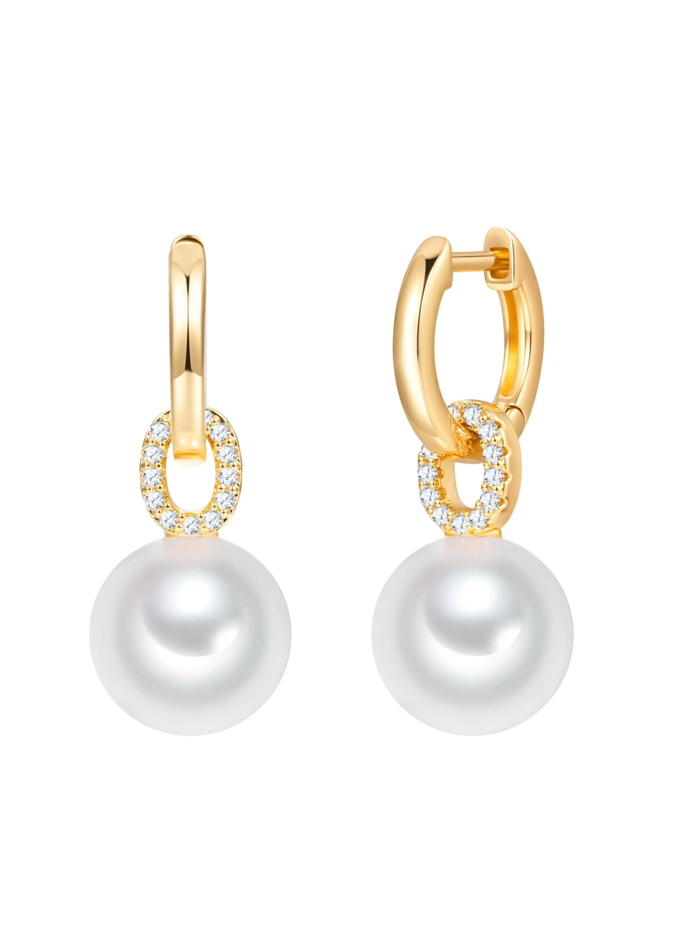 Lulu & Jane Earrings in White: front