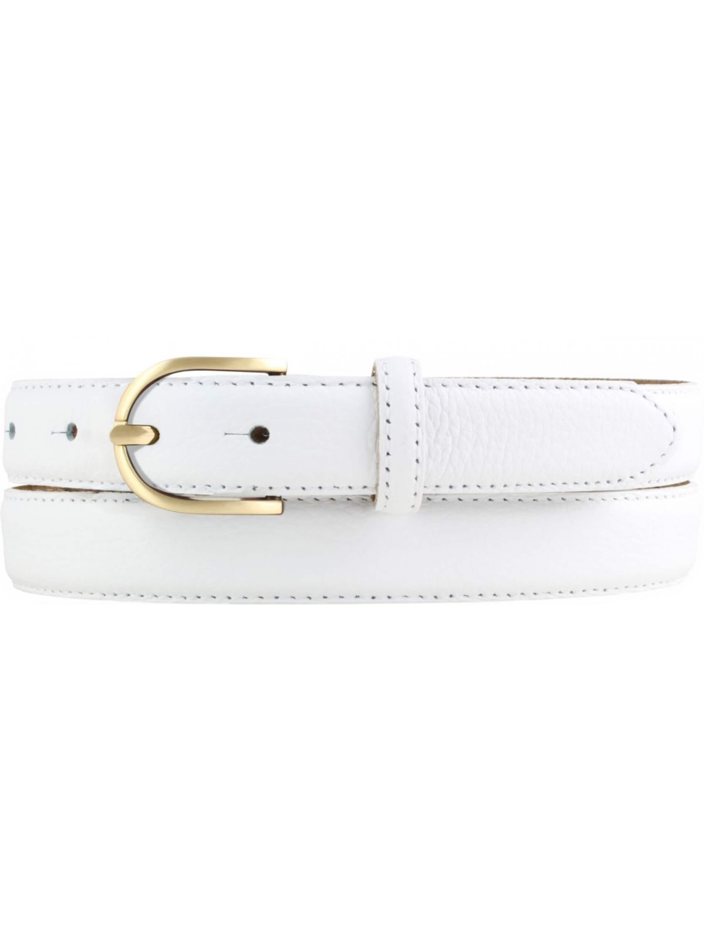 BELTINGER Gürtel 'Alghero'‌‌‌‌‌‌‌ in Weiß: Vorderseite