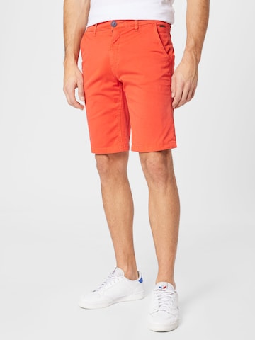 BLEND Normální Kalhoty – červená: přední strana