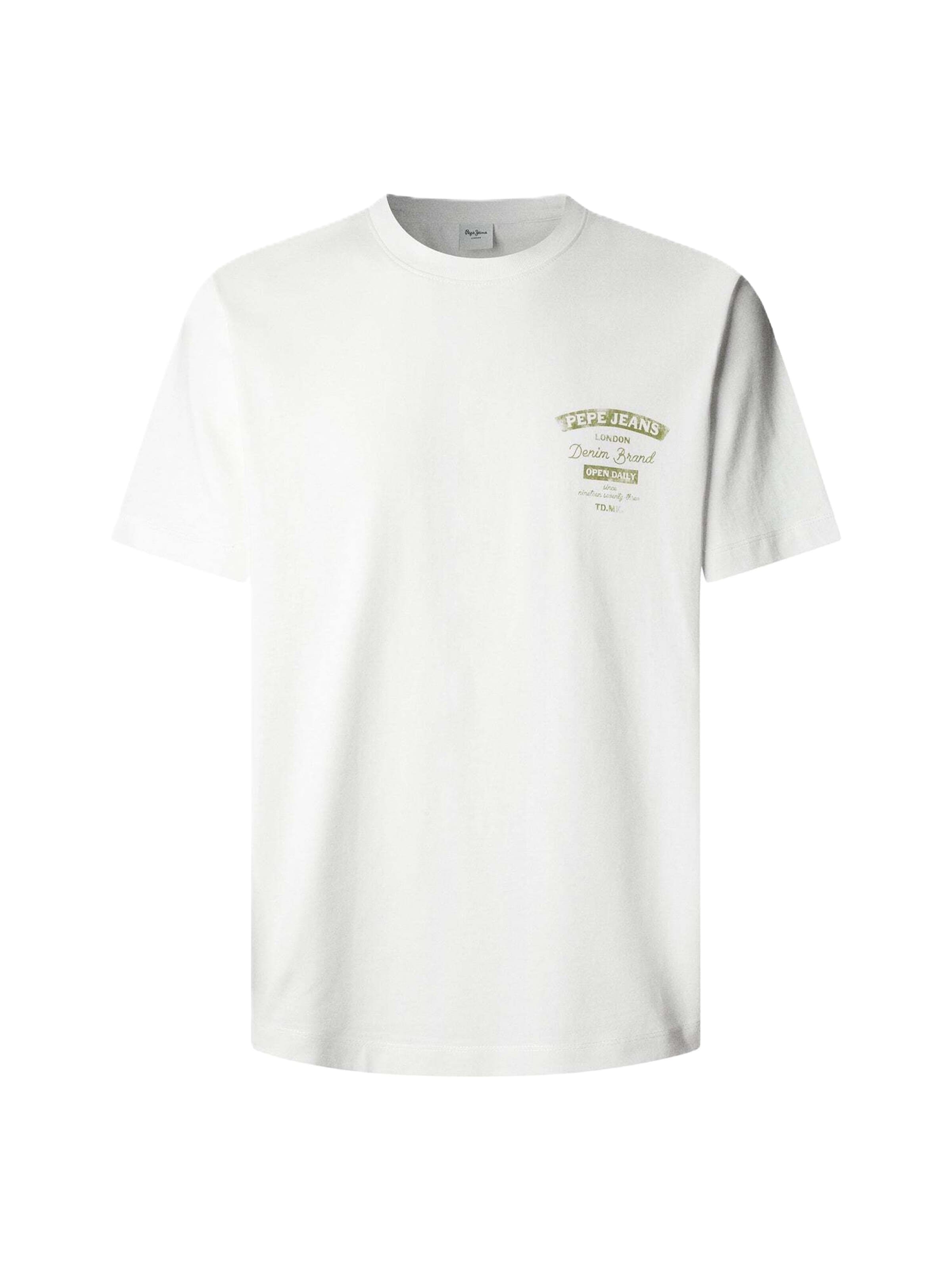 Pepe Jeans Shirt ' JED' in Wit: voorkant