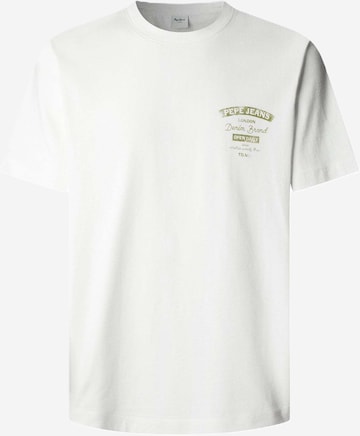 Pepe Jeans Shirt ' JED' in Wit: voorkant