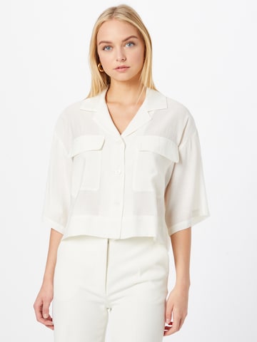 Camicia da donna di Sisley in bianco: frontale