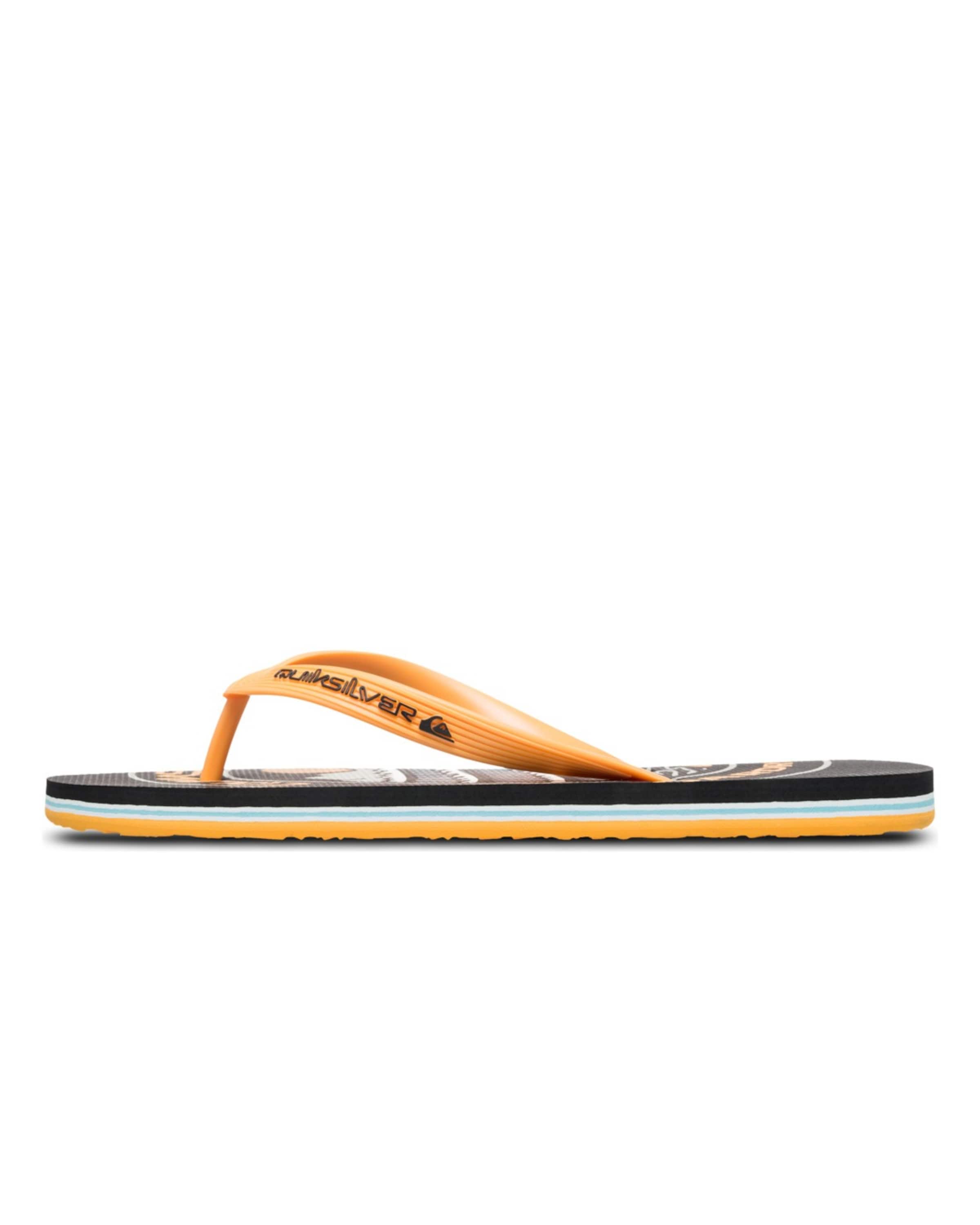 QUIKSILVER Tongs 'Molokai Screen' en bleu / orange clair / noir / blanc, Vue avec produit