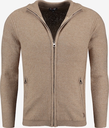 Key Largo Gebreid vest 'Elevator' in Beige: voorkant