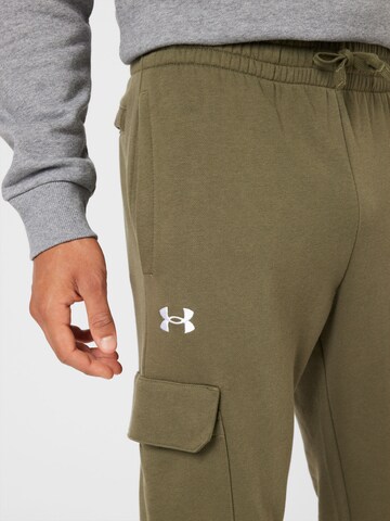 UNDER ARMOUR Tapered Sporthose 'Rival' in Grün