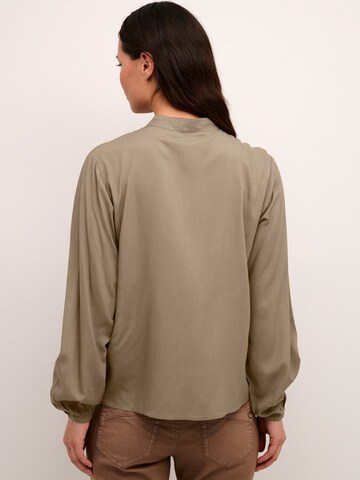 Cream Blouse 'Raya' in Brown