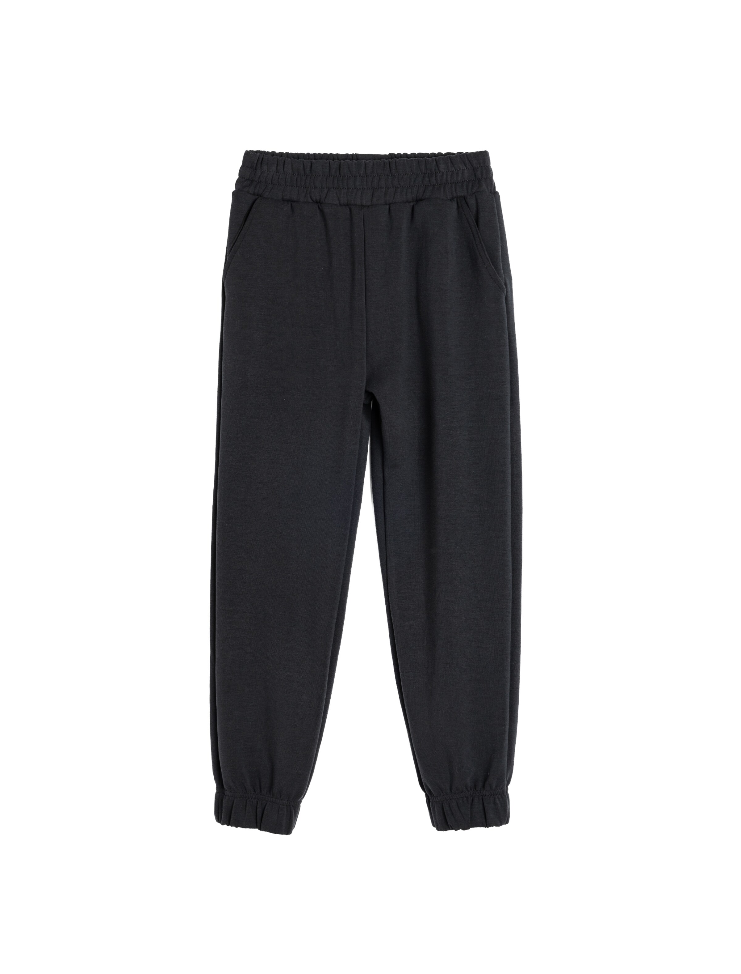 Koton Tapered Broek in Zwart: voorkant