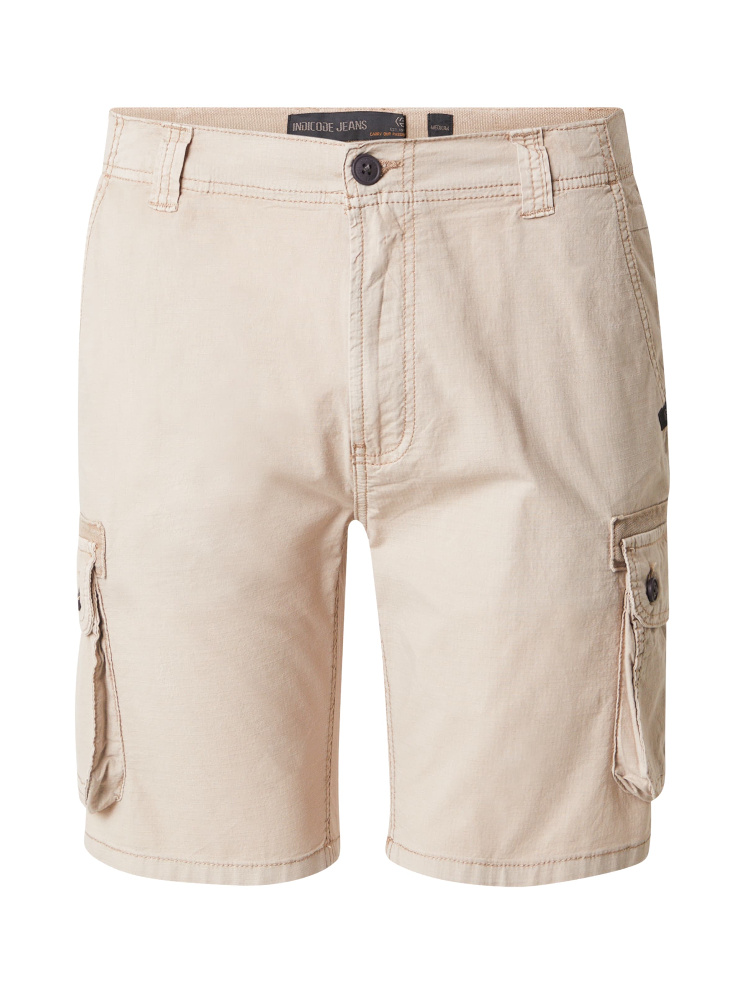 INDICODE JEANS Regular Cargo Pants 'INLanny' in Grey: front