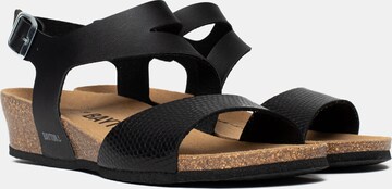 Bayton Sandalen met riem 'Reus' in Zwart