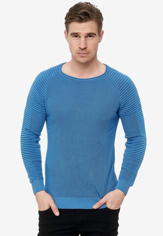 Rusty Neal Sweater in Blue: front