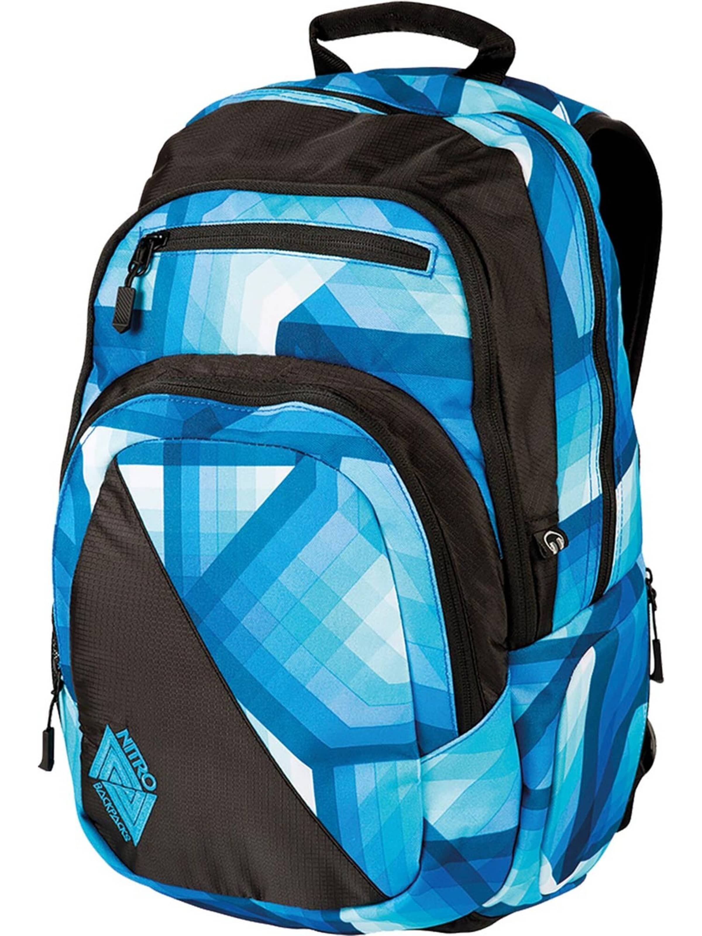 NitroBags Rugzak 'Stash' in Blauw: voorkant