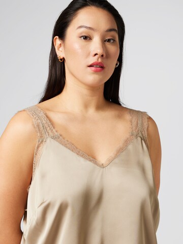 Guido Maria Kretschmer Curvy Top 'Pace' in Beige