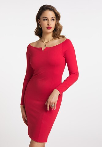 faina Sheath dress in Red: front