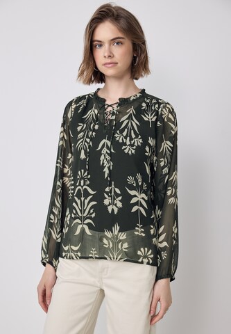 Street One Studio Blouse in Green: front