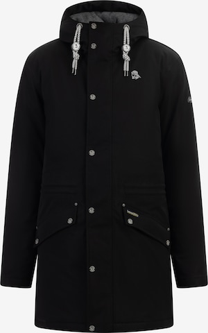 Schmuddelwedda Toiminnallinen takki 'Arctic' värissä musta: edessä