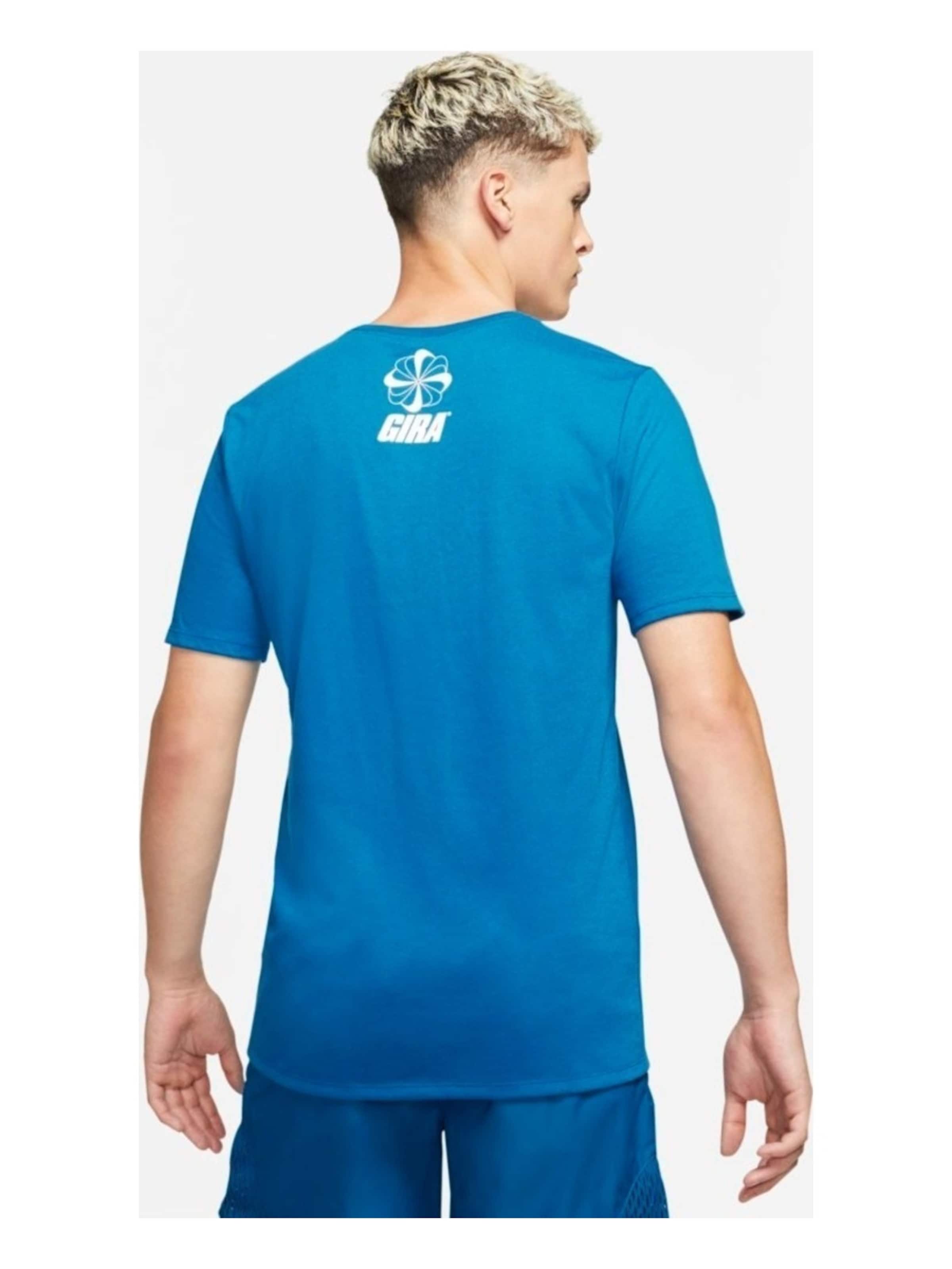 NIKE Shirt 'Nike Men Gyakusou Nrg Graphic 3 T-shirt Team Royal' in Blauw