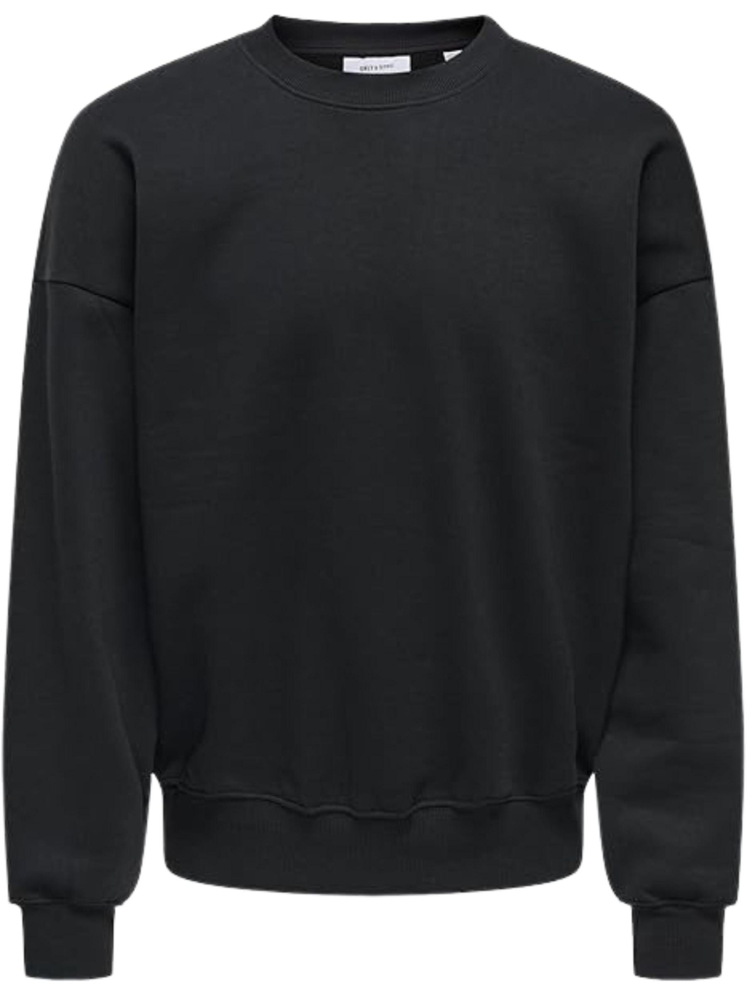 Only & Sons Sweatshirt 'GIROCOLLO FELPA'‌‌‌‌‌‌ in schwarz, Produktansicht