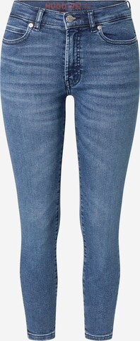 HUGO Skinny Jeans '932' in Blauw: voorkant