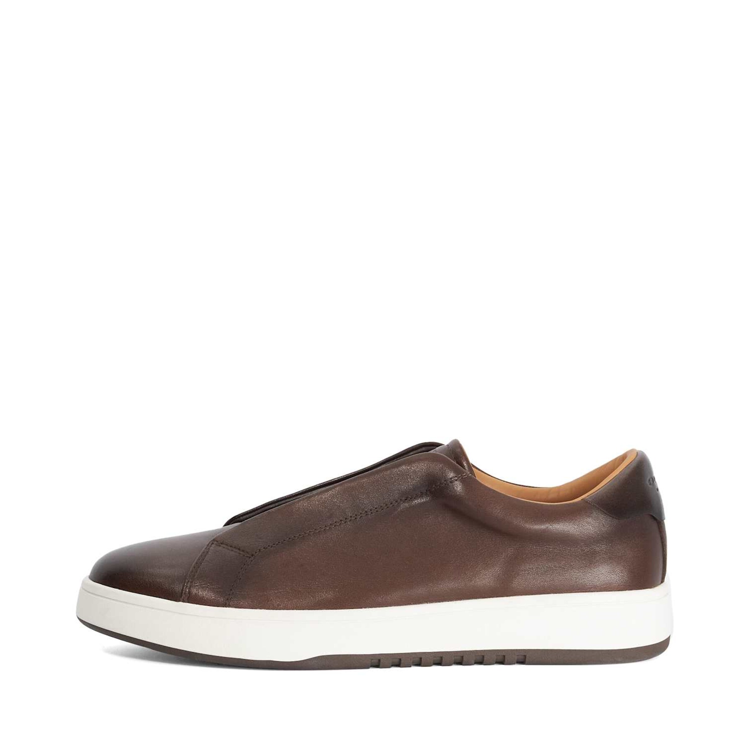 Dune LONDON Slip On 'Troys' in Braun