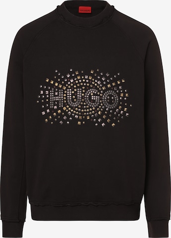 HUGO Red Sweatshirt ' Docoa ' in Black: front