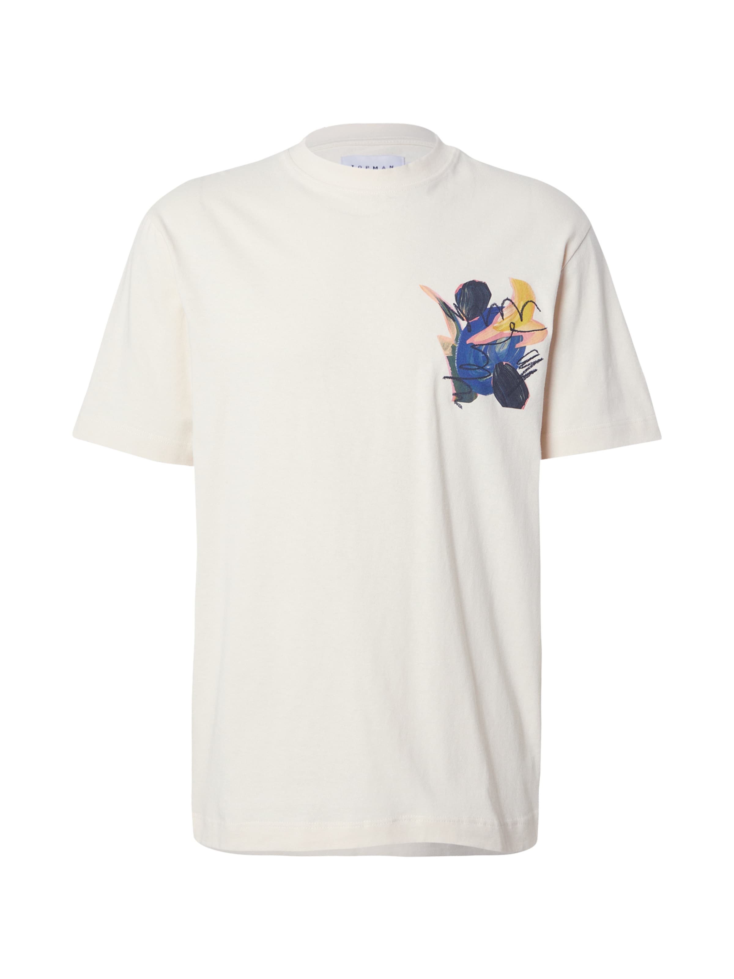 TOPMAN Футболка в Бежевый: спереди