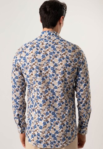 Black Label Shirt Regular fit Button Up Shirt 'LINCOT' in Blue