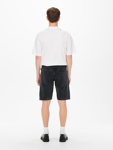 Only & Sons Regular Jeans 'Avi' in Schwarz