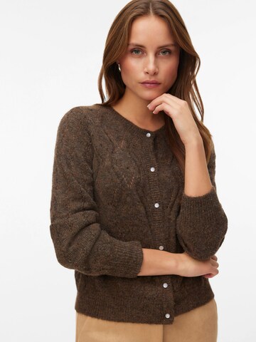VERO MODA Strickjacke 'SAIA' in Braun