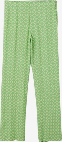 MANGO Regular Broek in Groen: voorkant