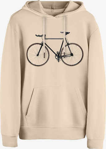 Felpa 'Bike - Fahrrad' di Cotton Prime in beige: frontale