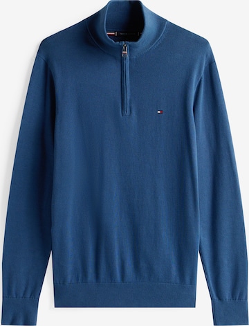 TOMMY HILFIGER Svetr 'ESSENTIAL' – modrá: přední strana
