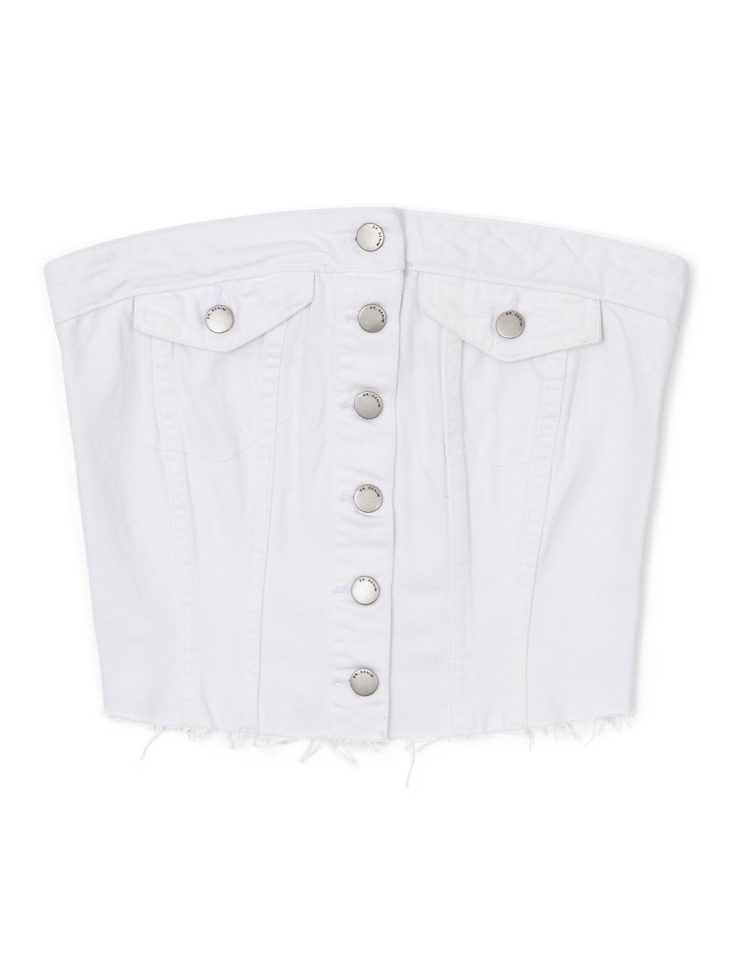 Dr. Denim Top 'Carli' in XS in White, Item view