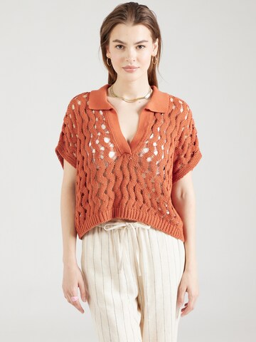 Pull-over Stefanel en orange : devant