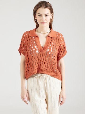 Stefanel Sweater in Orange: front