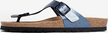 Bayton T-bar sandals 'Mercure' in Blue: front
