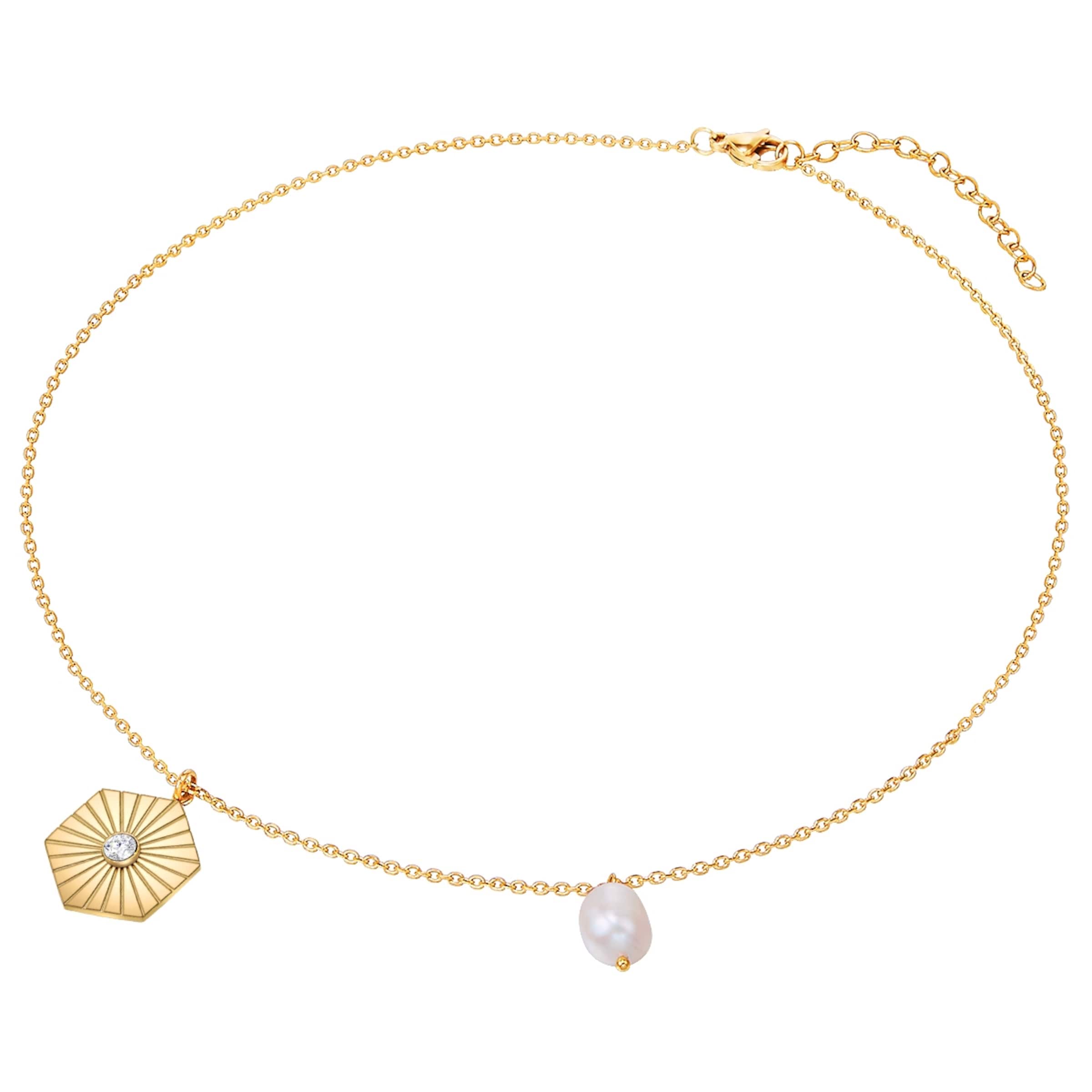 Valero Pearls Kette in Gold: Vorderseite