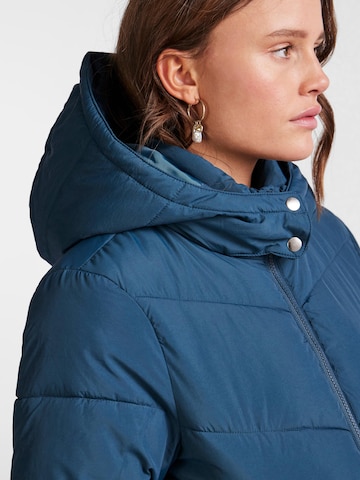 PIECES Winter Jacket 'JAMILLA' in Blue