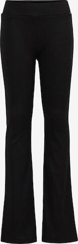 Evazați Leggings de la WE Fashion pe negru: față