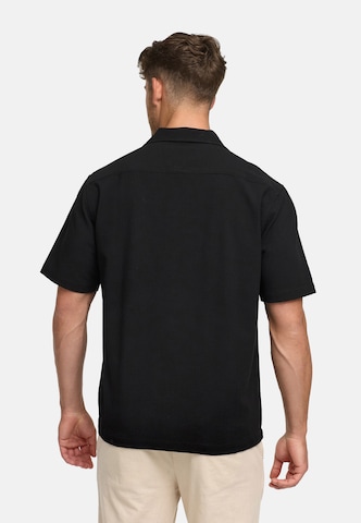 INDICODE JEANS Regular fit Button Up Shirt 'INDaminos' in Black