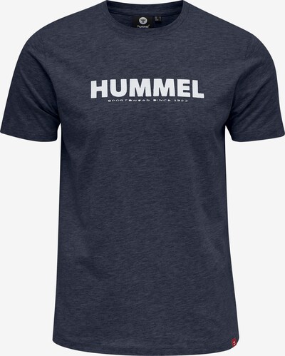Hummel T-Shirt 'Legacy' en bleu nuit / blanc, Vue avec produit