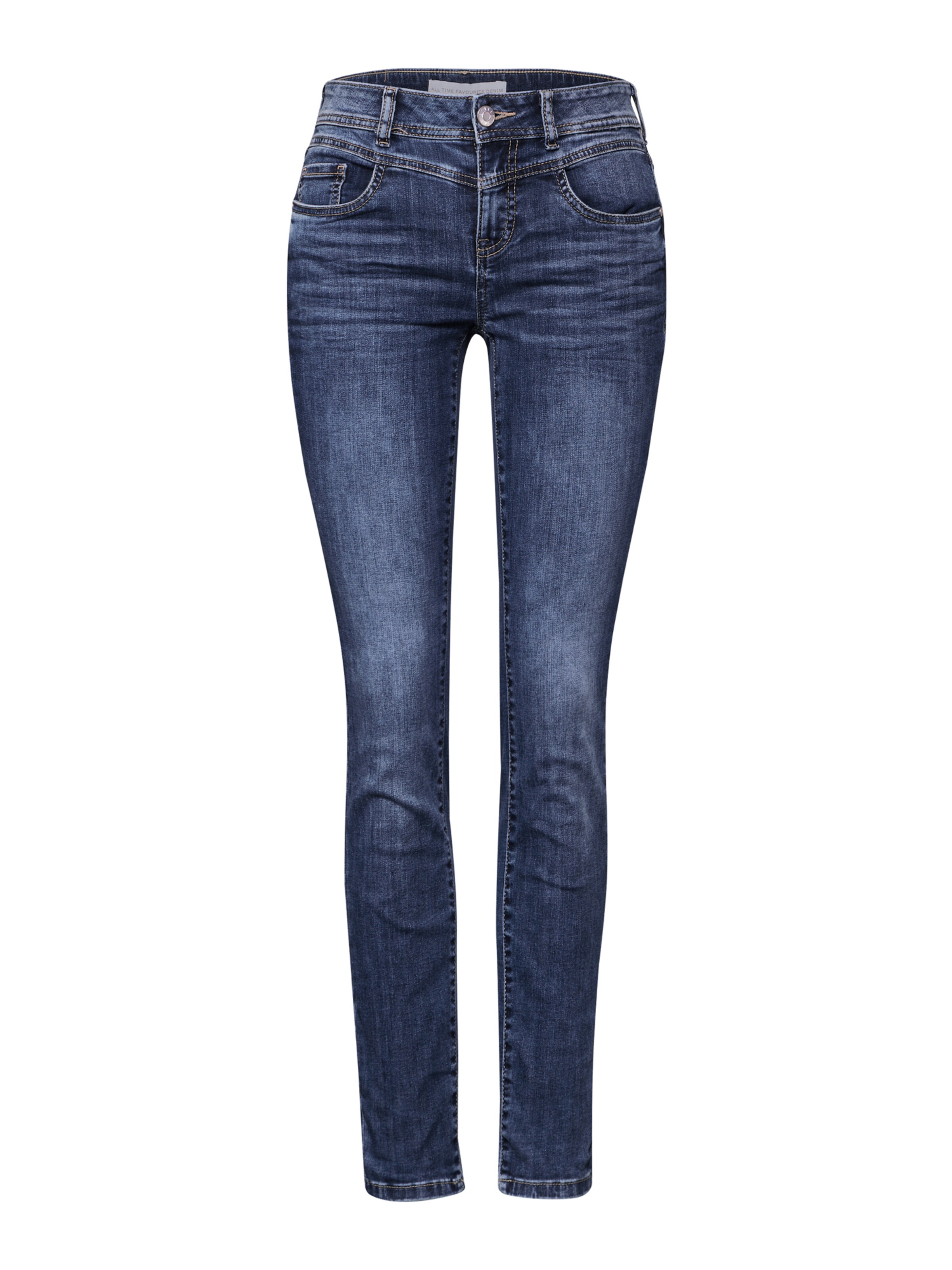 STREET ONE Slim fit Jeans 'York' in Blue: front